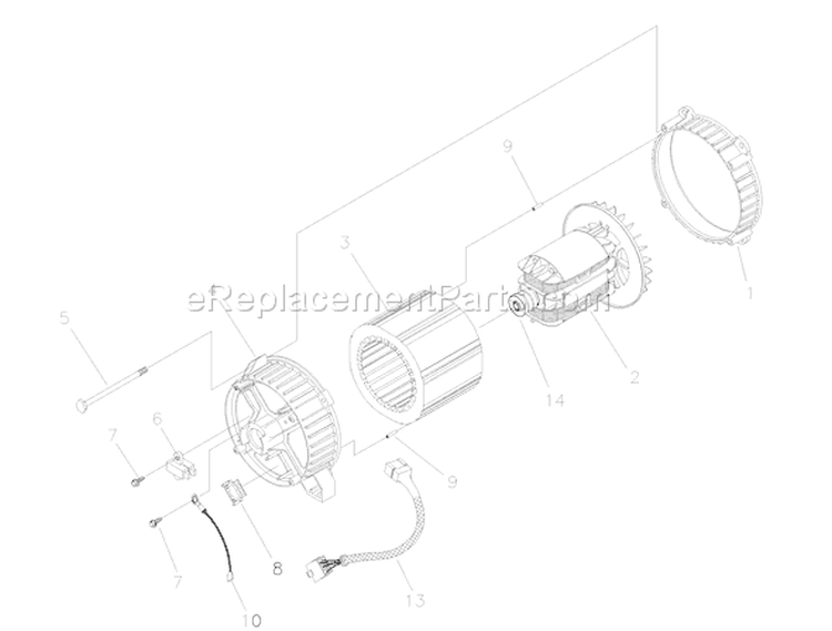 Page A Diagram and Parts List for 030214-0  Briggs and Stratton Generator
